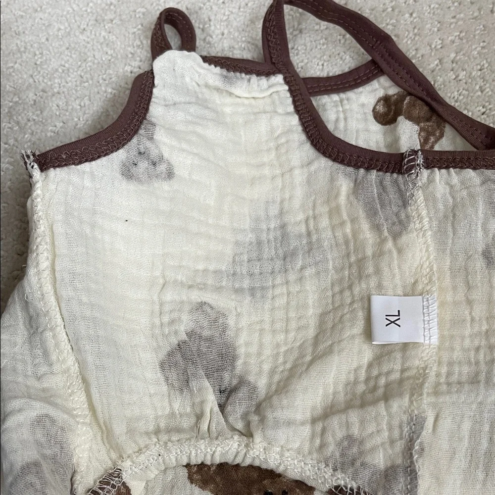 Dog Teddy Bear Print Dress